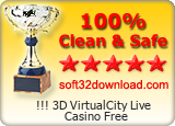 !!! 3D VirtualCity Live Casino Free Clean & Safe award
